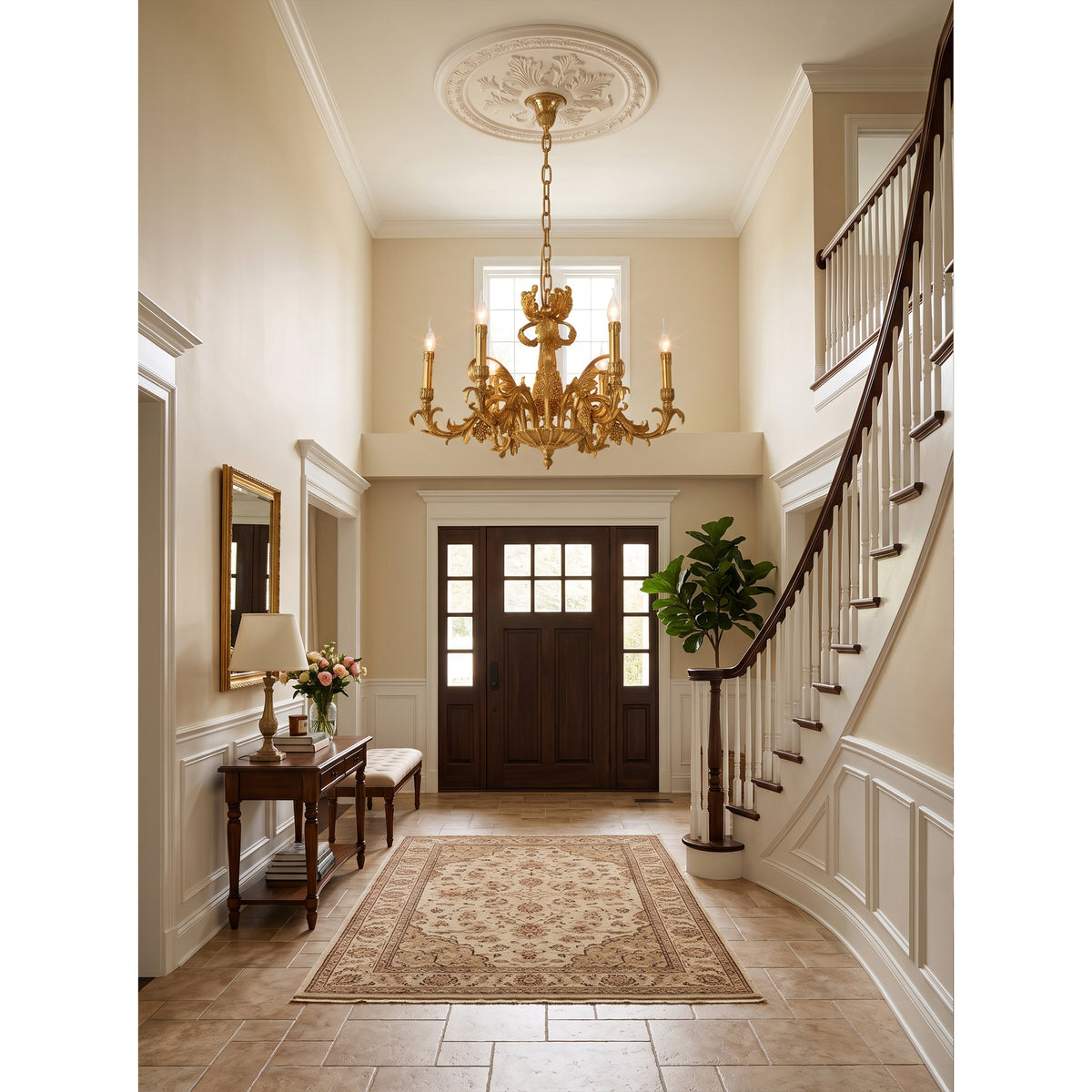 Orangerie Brass Chandelier