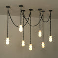 Load image into Gallery viewer, Orba Chain Alabaster Chandelier
