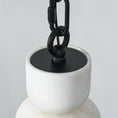 Load image into Gallery viewer, Orba Chain Alabaster Chandelier
