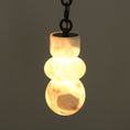 Load image into Gallery viewer, Orba Chain Alabaster Chandelier

