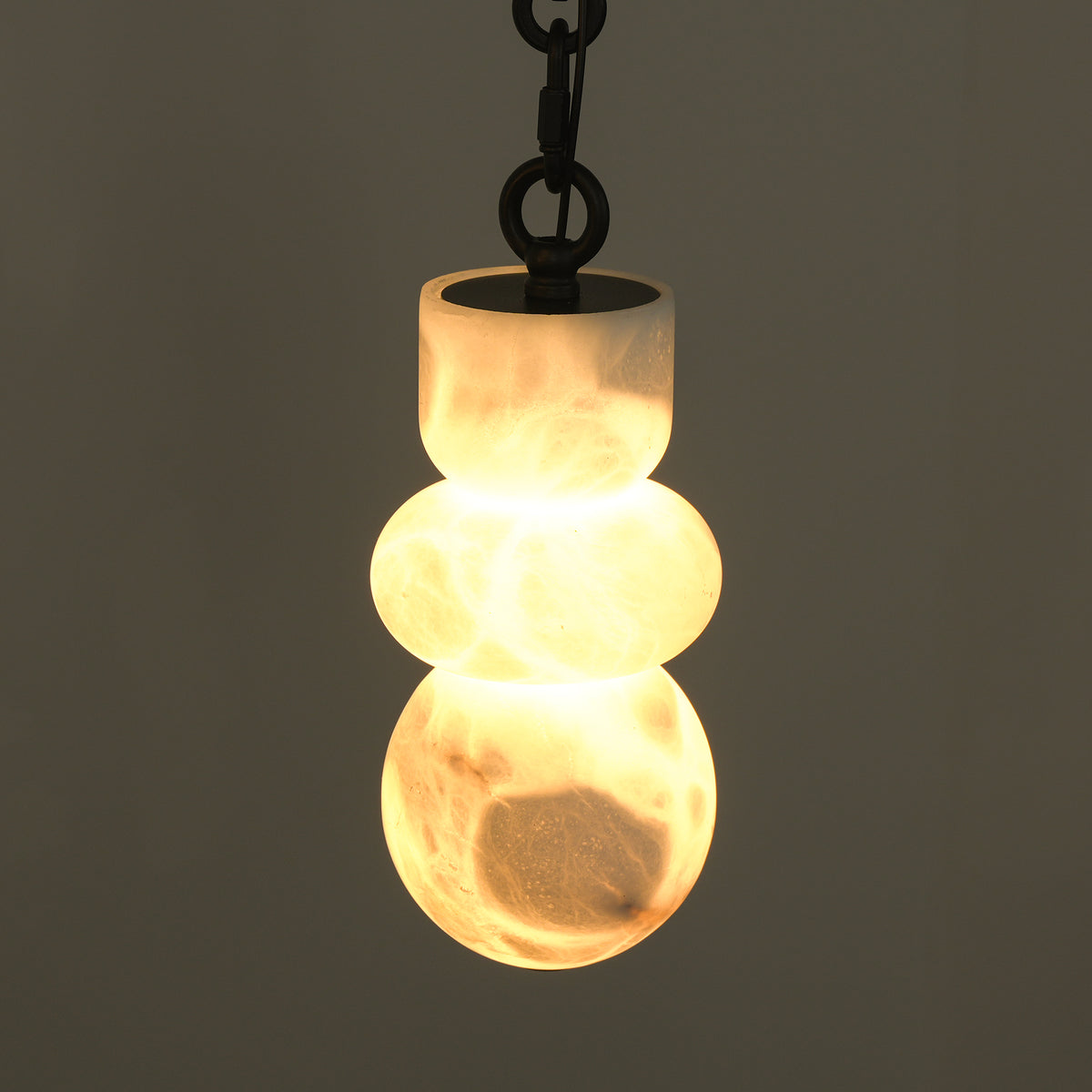 Orba Chain Alabaster Chandelier