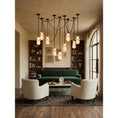 Load image into Gallery viewer, Orba Chain Alabaster Chandelier
