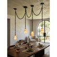 Load image into Gallery viewer, Orba Chain Alabaster Chandelier
