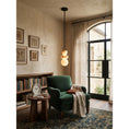 Load image into Gallery viewer, Orba Chain Alabaster Chandelier
