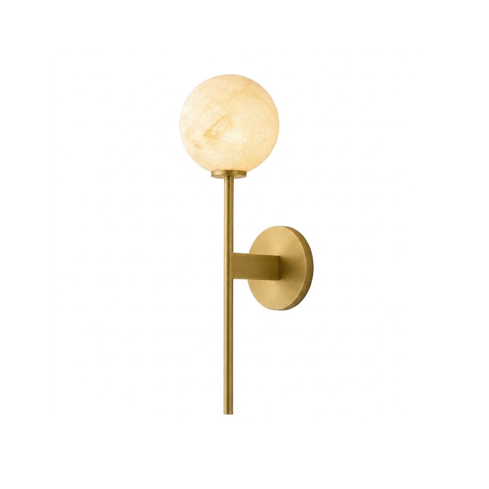 Orbessa Alabaster Globe Wall Sconce