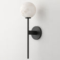 Load image into Gallery viewer, Orbessa Alabaster Globe Wall Sconce
