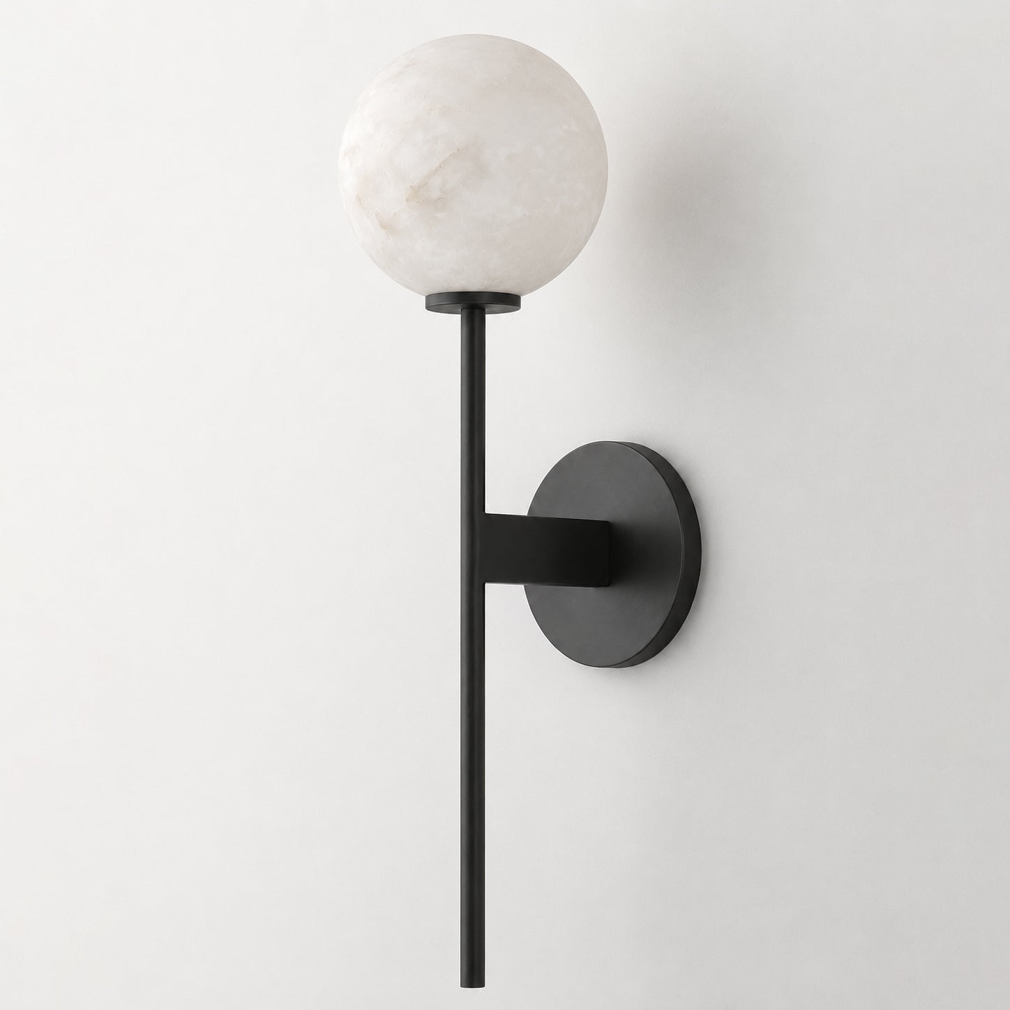 Orbessa Alabaster Globe Wall Sconce