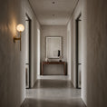 Load image into Gallery viewer, Orbessa Alabaster Globe Wall Sconce
