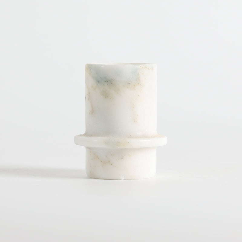 Orbit Pillar Marble Candle Holder