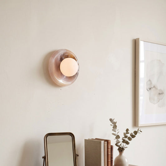 Orli Pink Onyx Wall Sconce