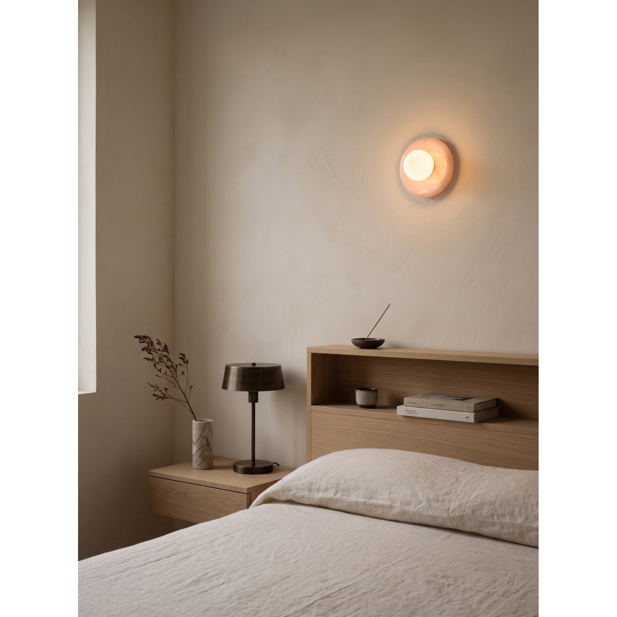 Orli Pink Onyx Wall Sconce