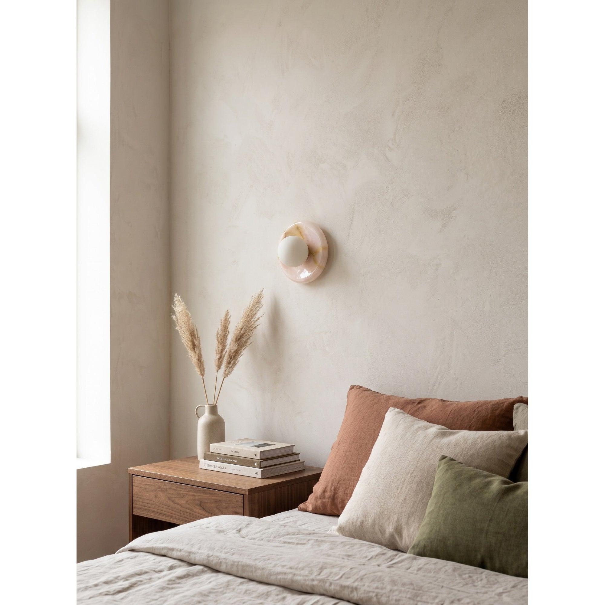 Orli Pink Onyx Wall Sconce