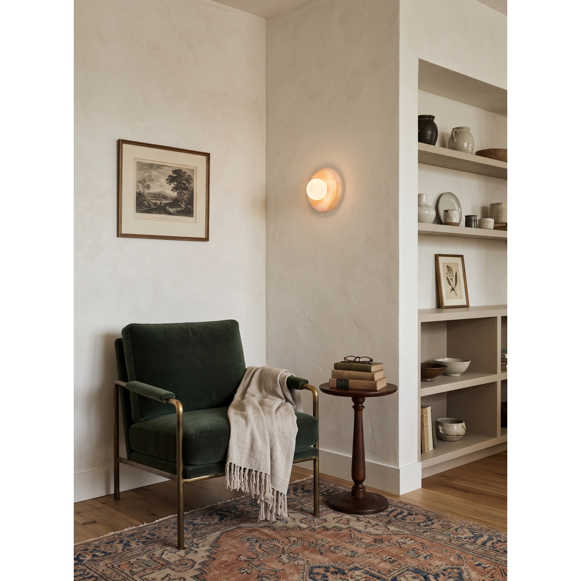 Orli Pink Onyx Wall Sconce