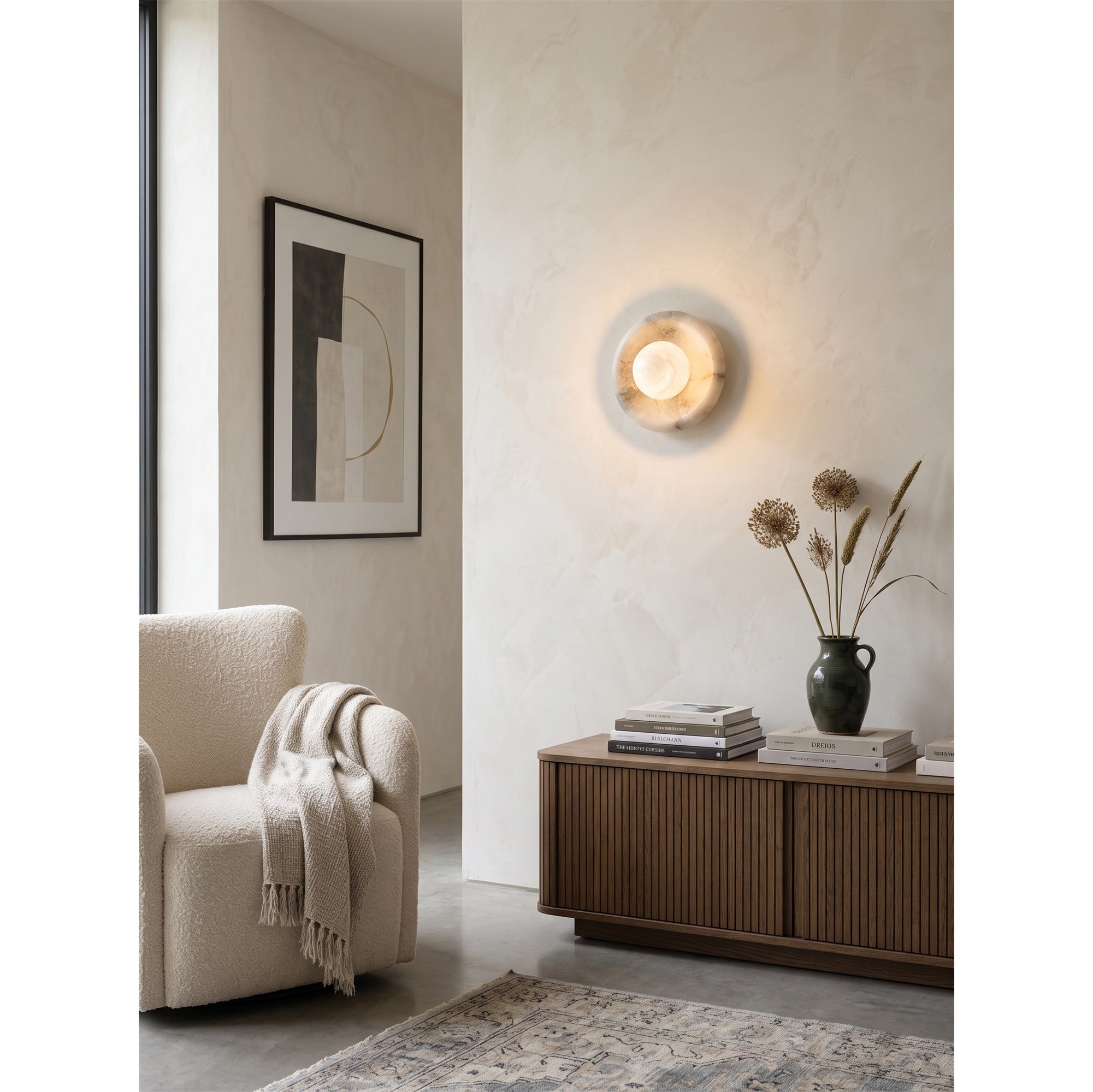 Orli Spain Alabaster Wall Sconce