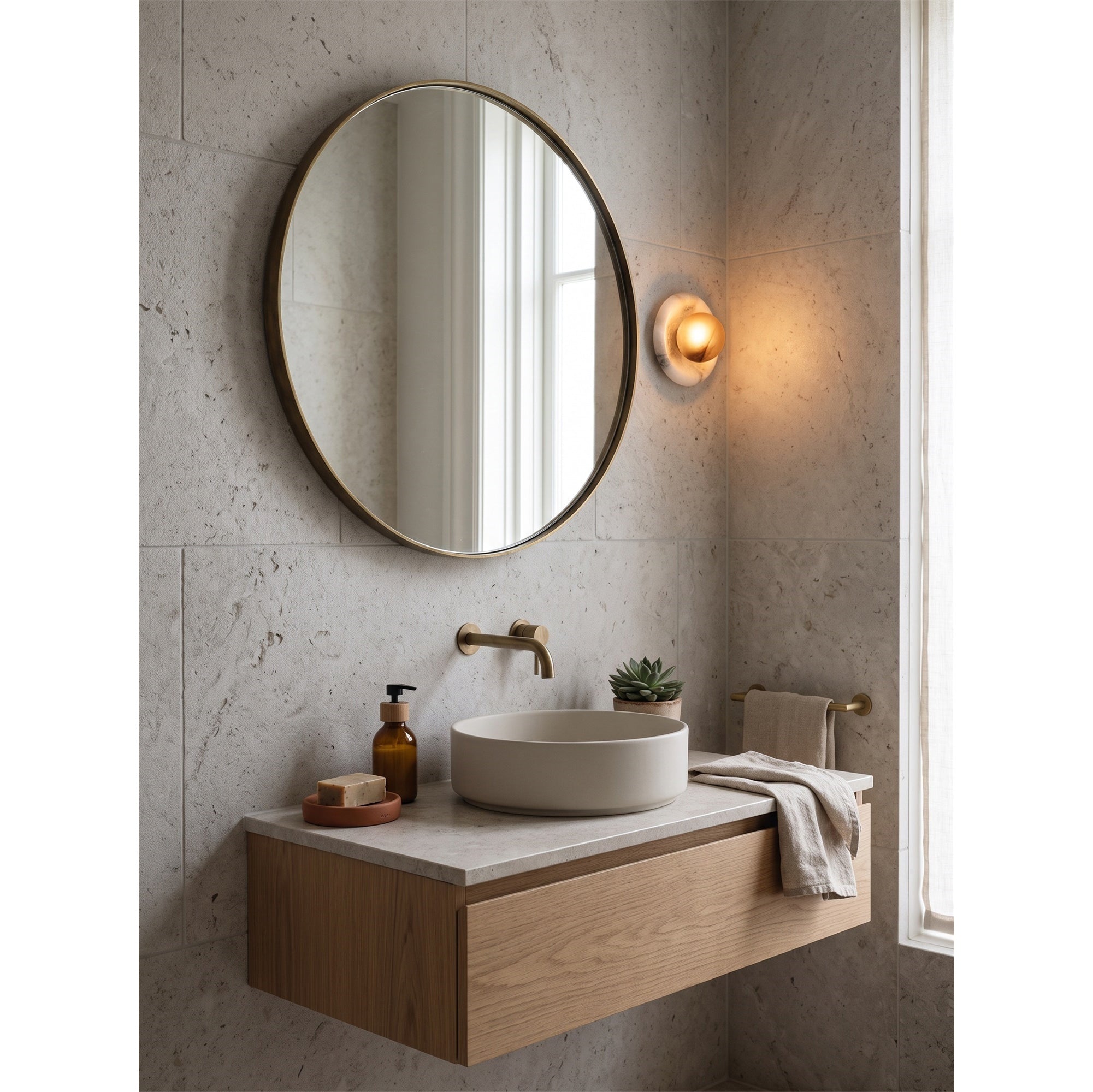 Orli Spain Alabaster Wall Sconce