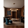 Charger l'image dans la visionneuse de la galerie, Orlienne Double Ring Alabaster Chandelier
