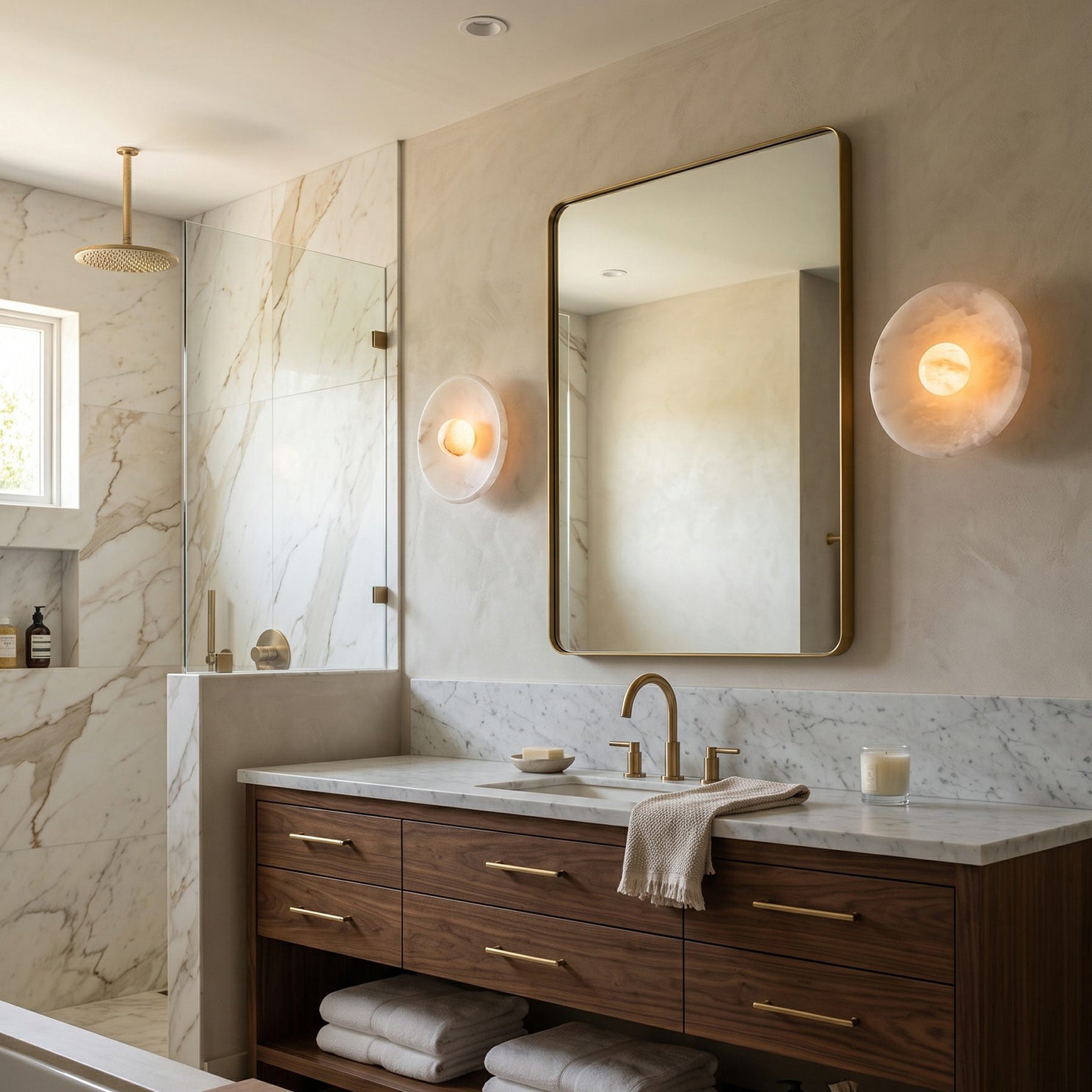 Orlisse Alabaster Wall Sconce