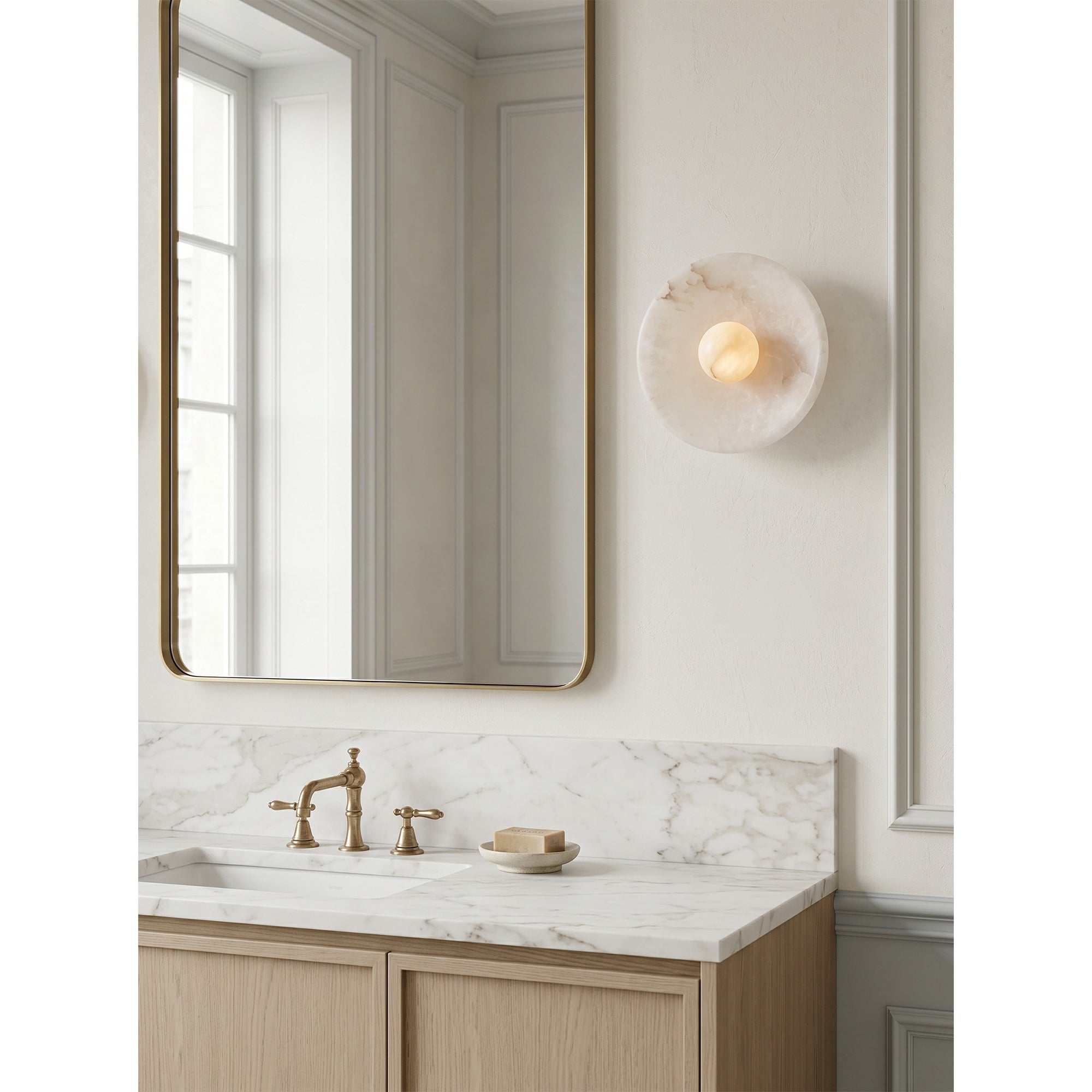 Orlisse Alabaster Wall Sconce