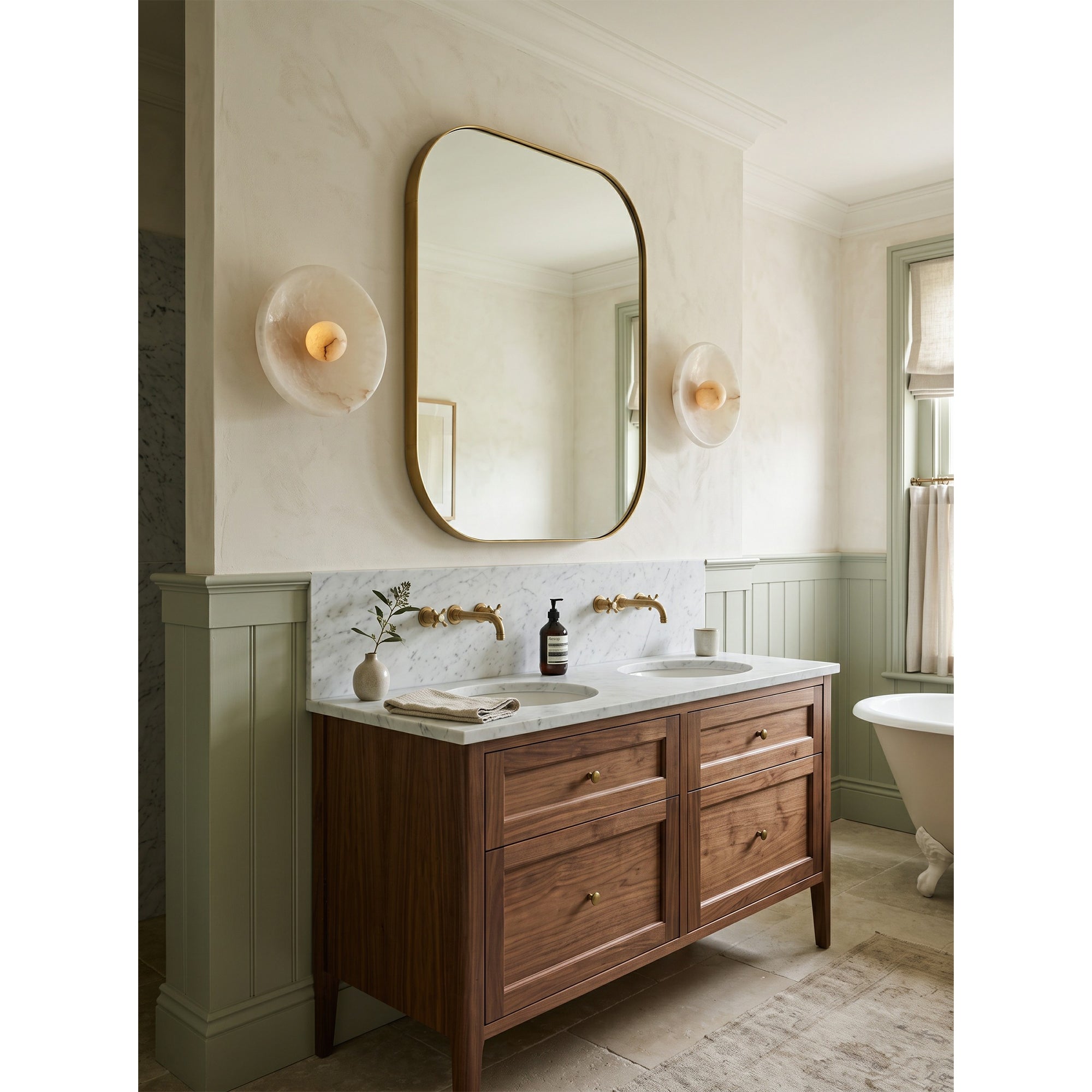 Orlisse Alabaster Wall Sconce