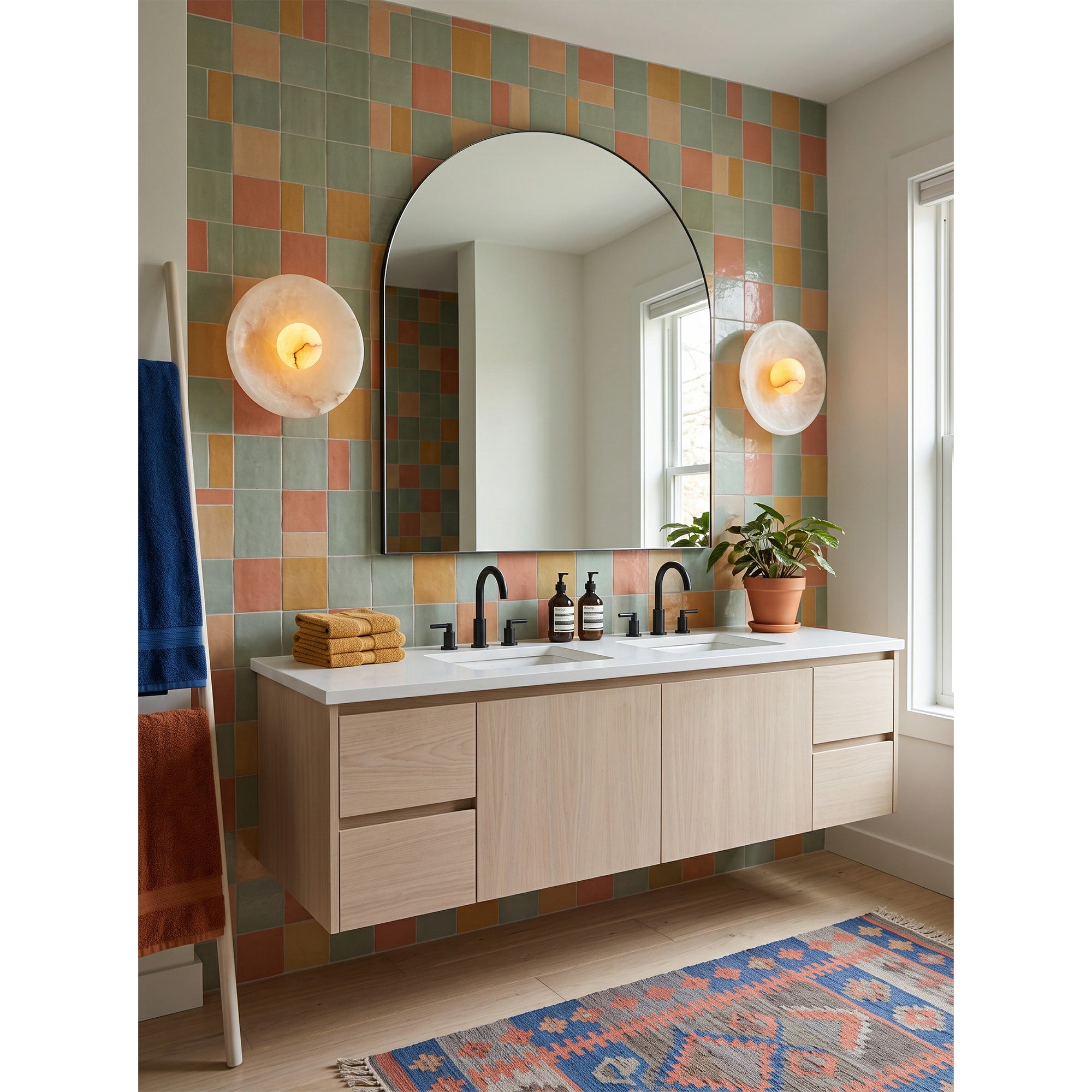 Orlisse Alabaster Wall Sconce