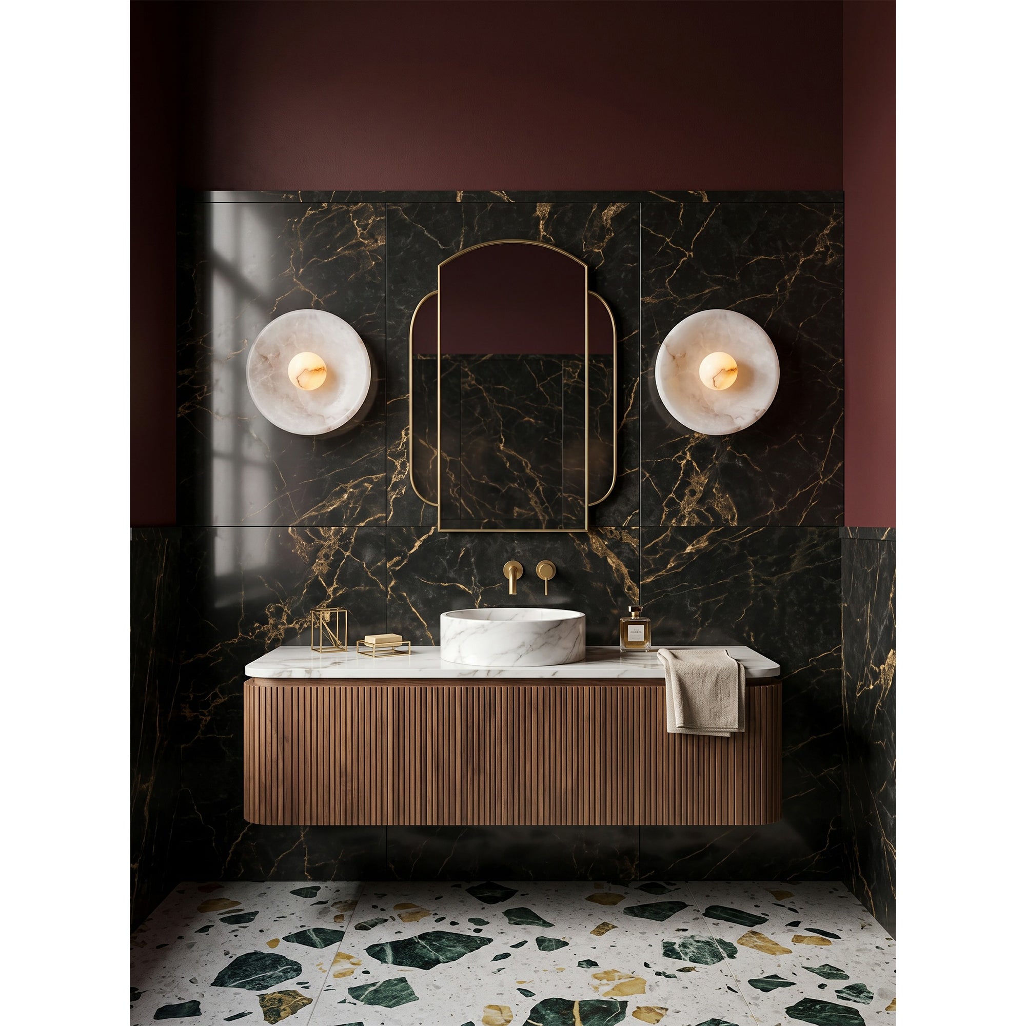 Orlisse Alabaster Wall Sconce
