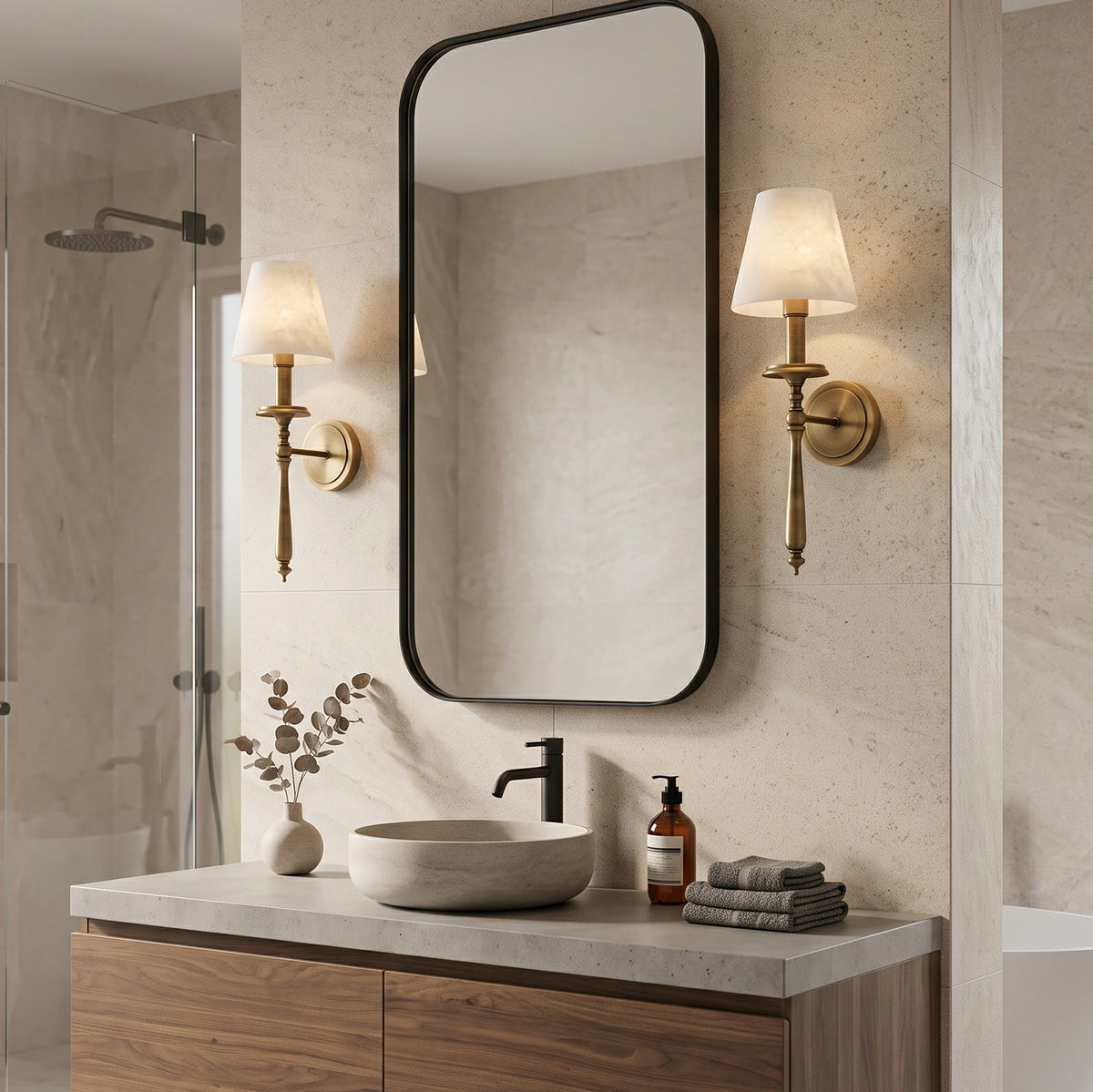 Oxford Alabaster Wall Sconce – detail 2