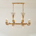 Carica l'immagine nel visualizzatore della galleria, Lampadario lineare Palais Crystal

