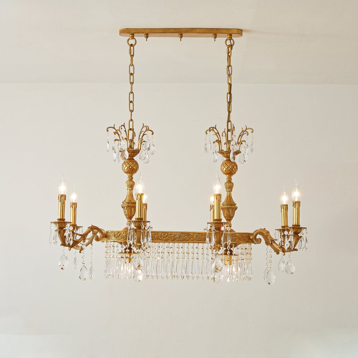 Lampadario lineare Palais Crystal