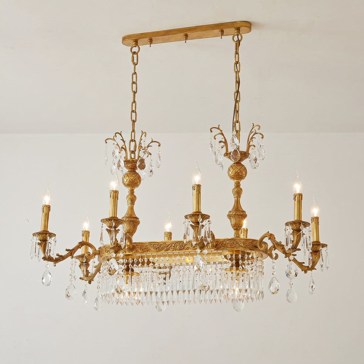 Lampadario lineare Palais Crystal