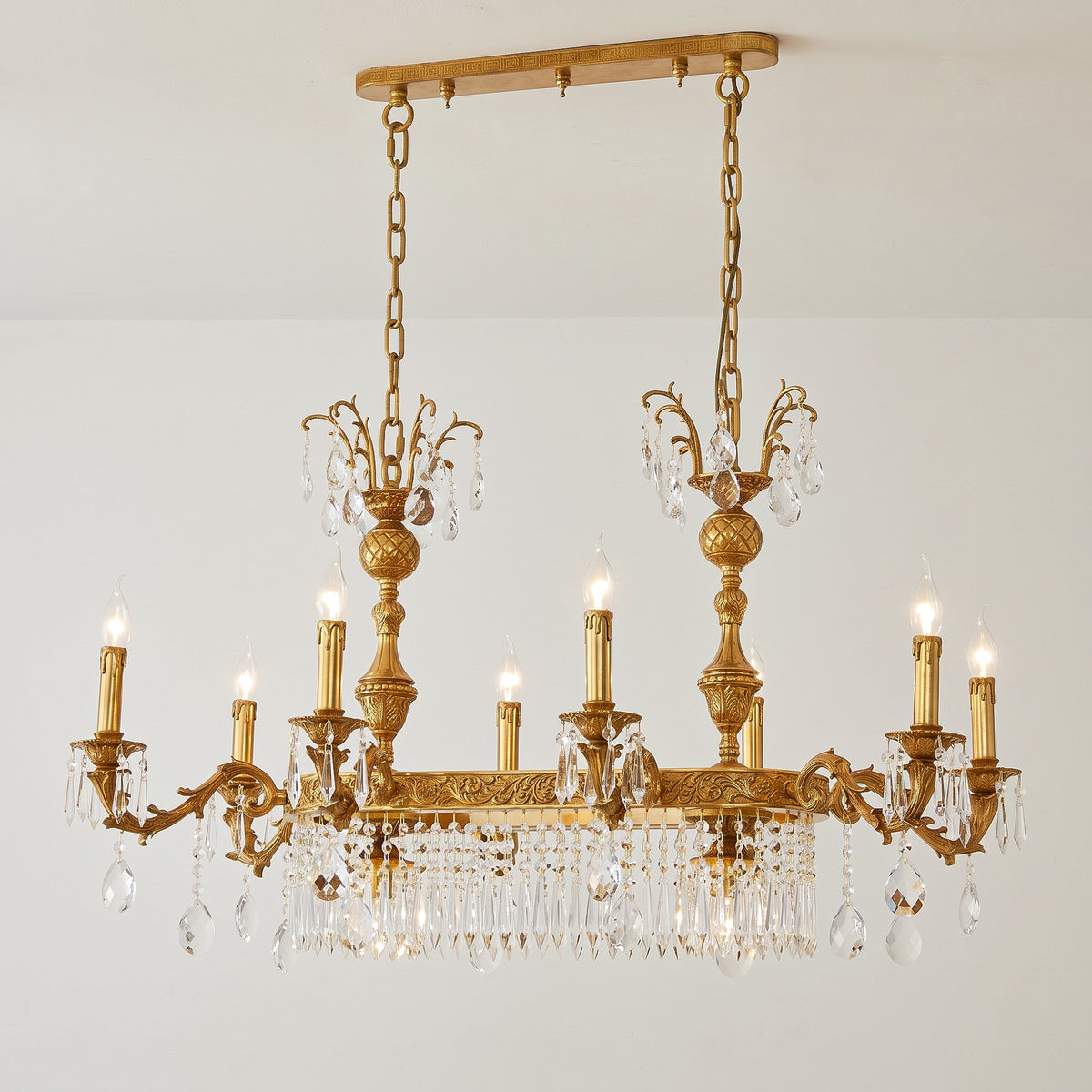 Lampadario lineare Palais Crystal