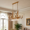 Carica l'immagine nel visualizzatore della galleria, Lampadario lineare Palais Crystal
