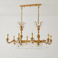 Carica l'immagine nel visualizzatore della galleria, Lampadario lineare Palais Crystal
