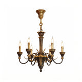 Lustre Palmier deux tons en laiton