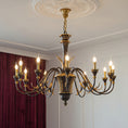 Load image into Gallery viewer, Palmier Two-Tone Brass Chandelier
