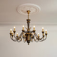Load image into Gallery viewer, Palmier Two-Tone Brass Chandelier
