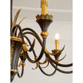 Load image into Gallery viewer, Palmier Two-Tone Brass Chandelier
