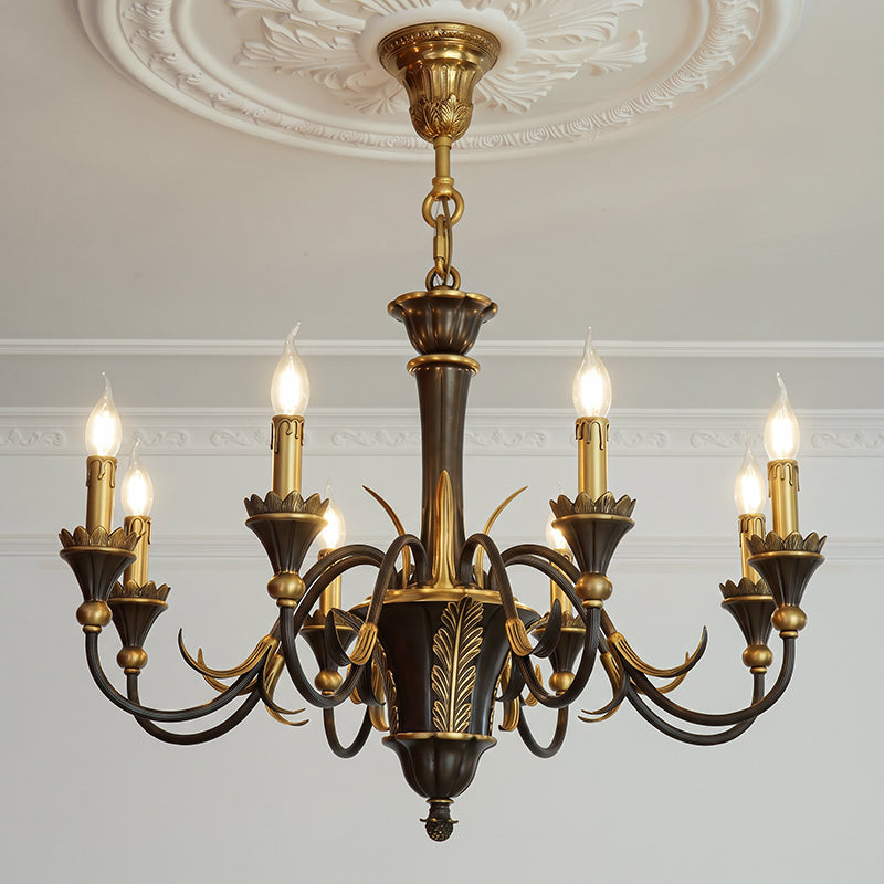 Palmier Two-Tone Brass Chandelier