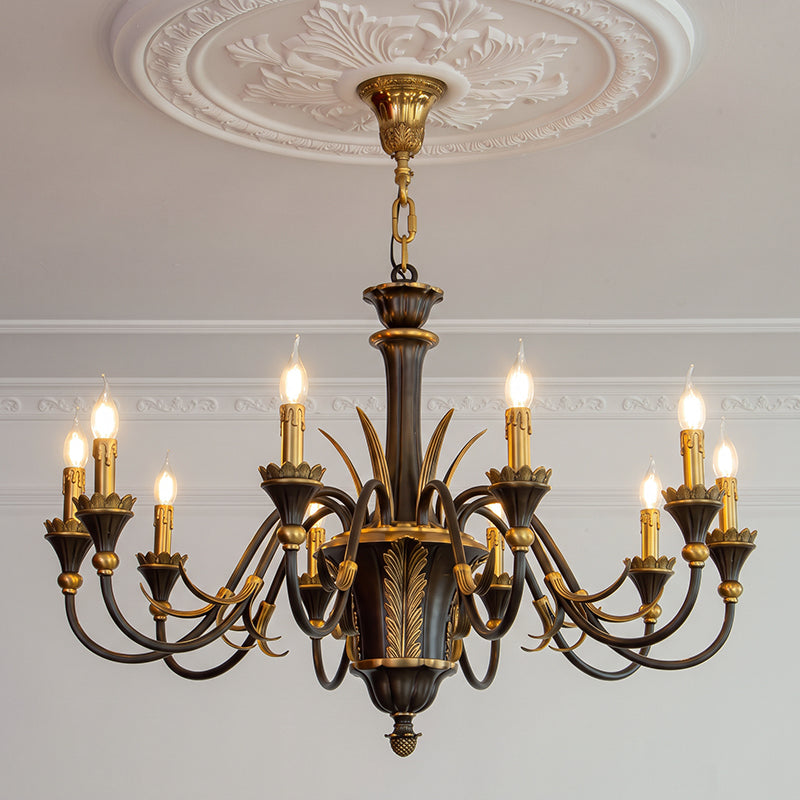 Palmier Two-Tone Brass Chandelier