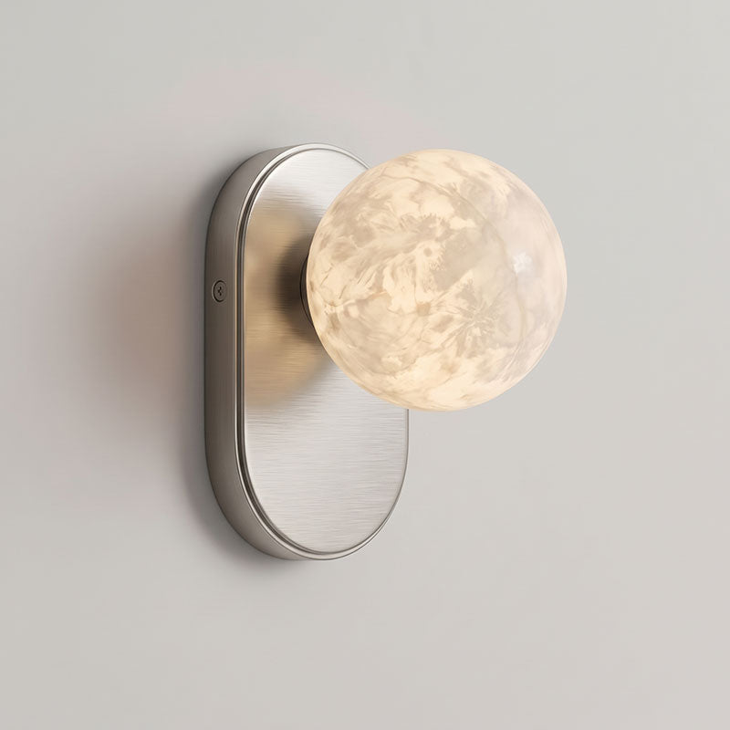Paola Orb Alabaster Wall Sconce