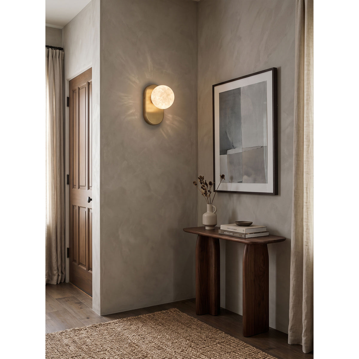 Paola Orb Alabaster Wall Sconce