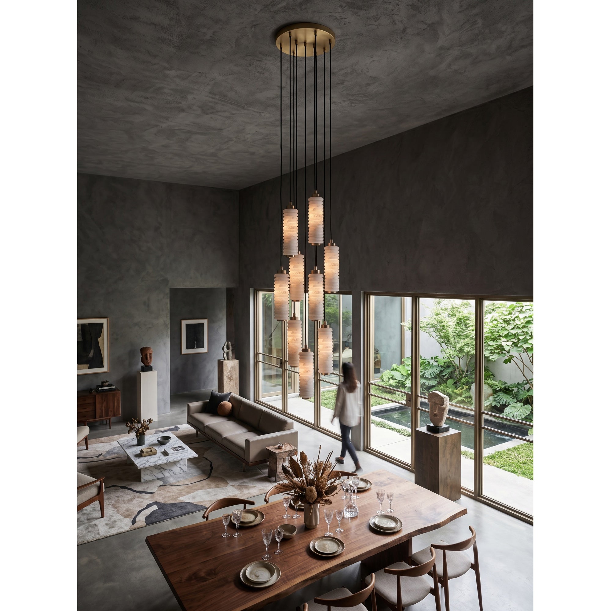 Payson Alabaster Cluster Chandelier