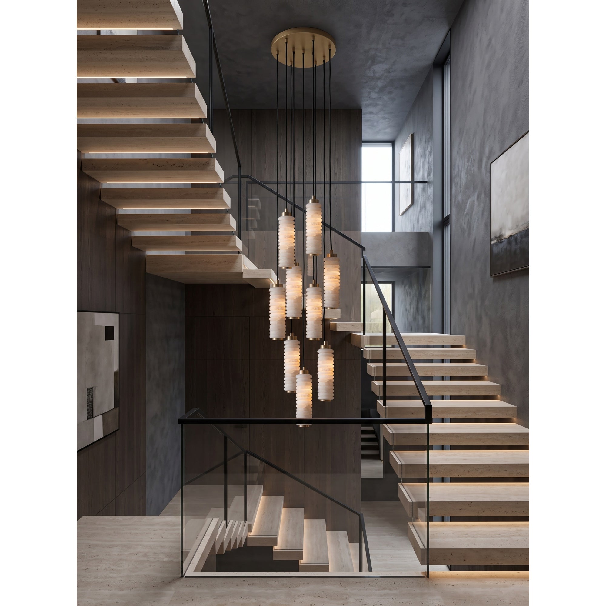 Payson Alabaster Cluster Chandelier