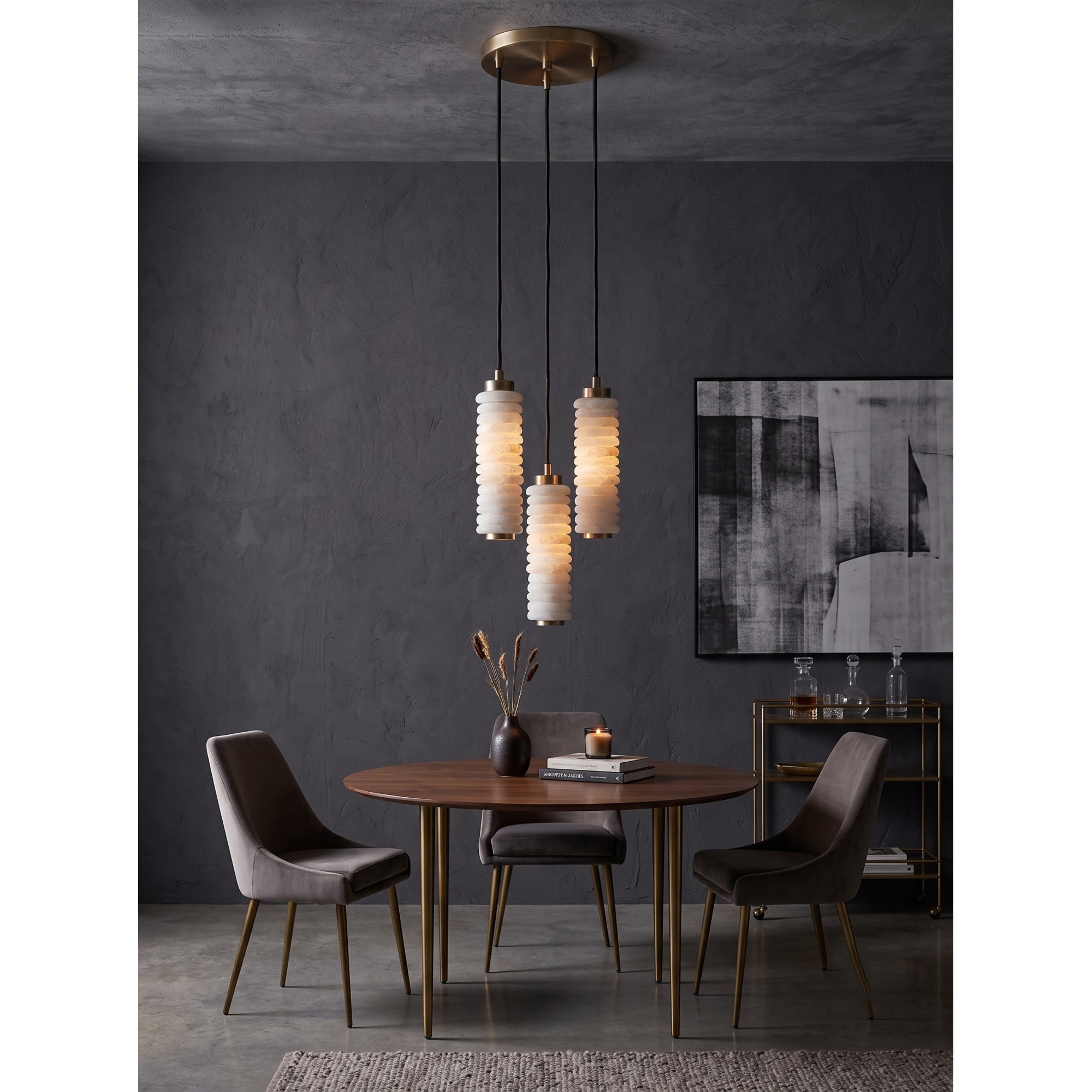 Payson Alabaster Cluster Chandelier