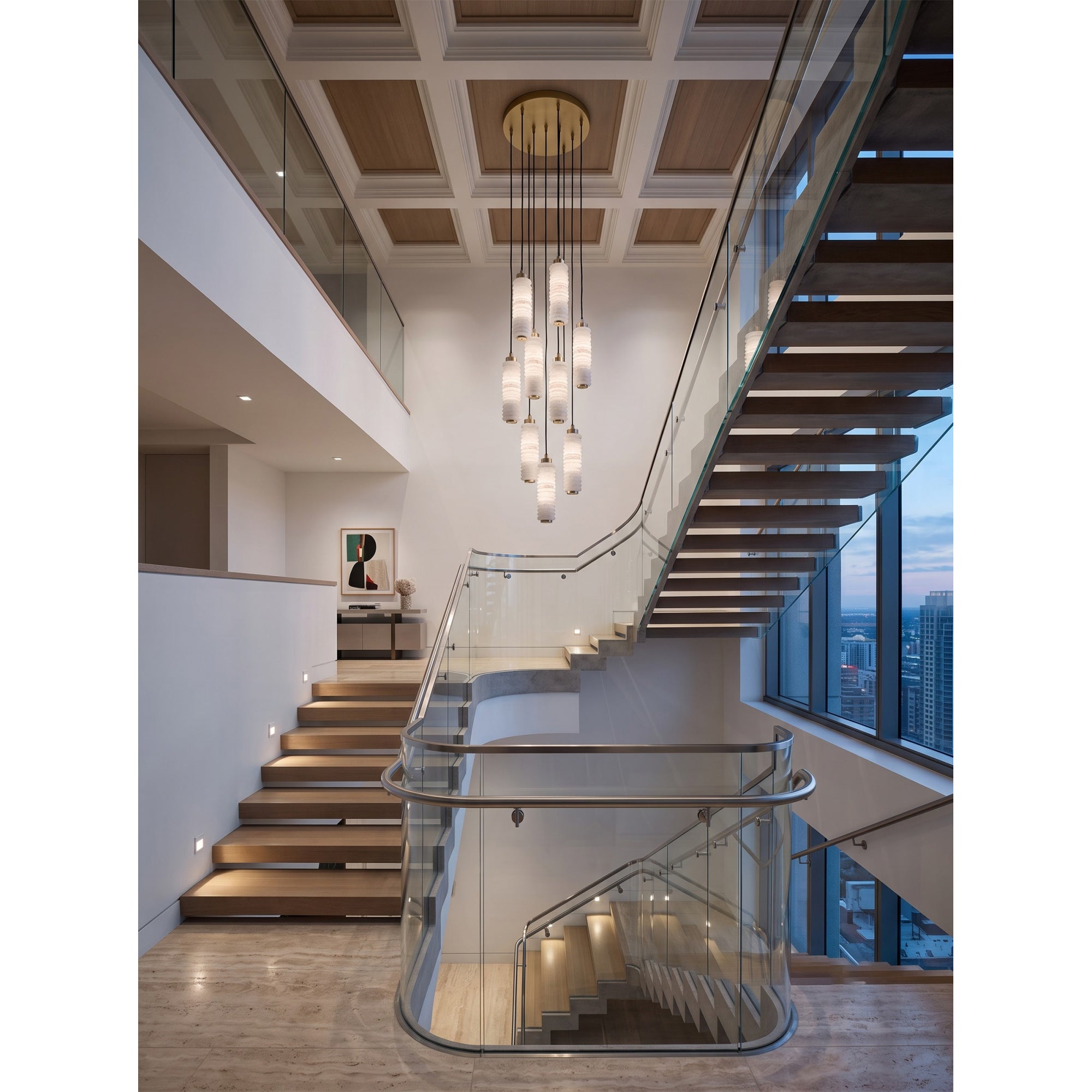 Payson Alabaster Cluster Chandelier