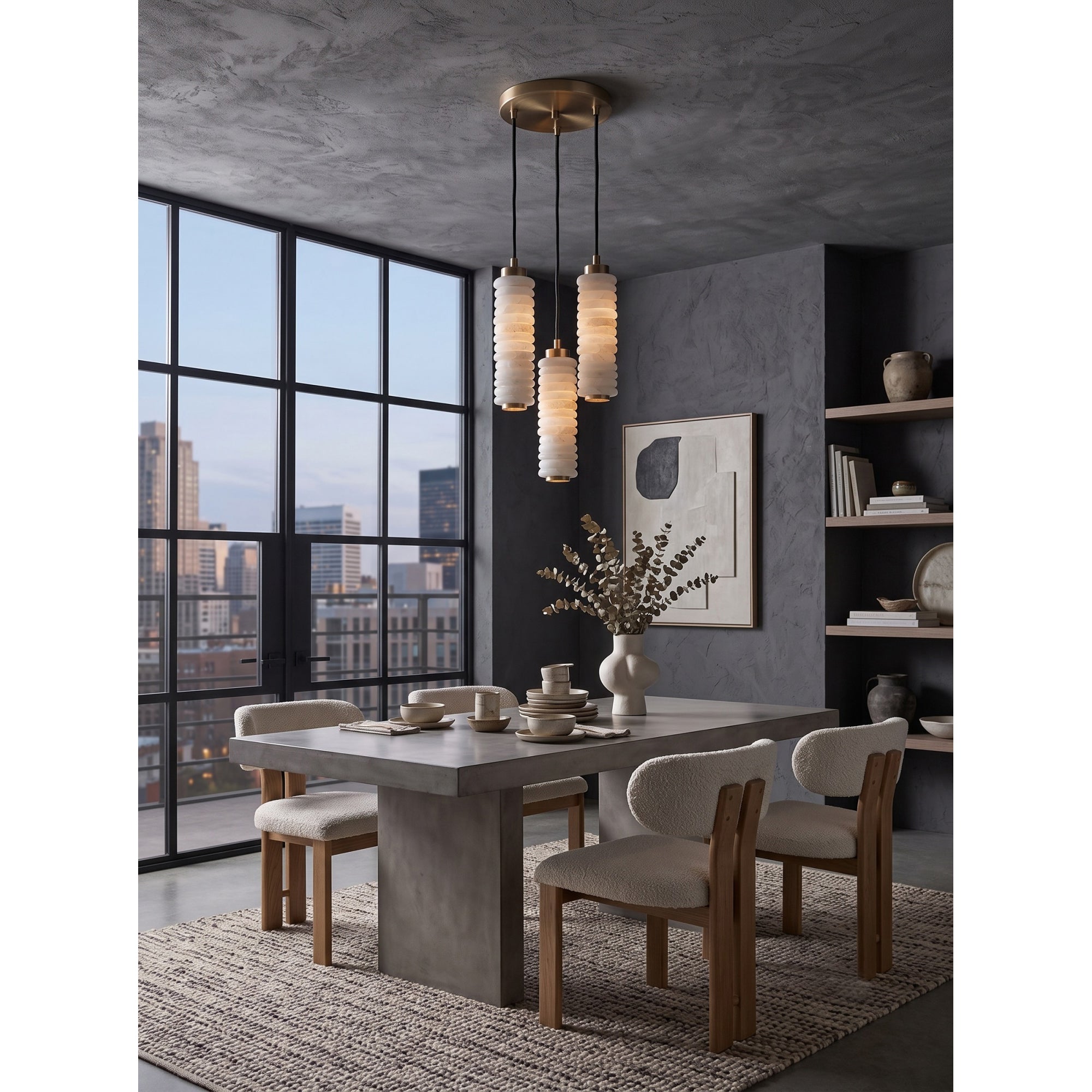 Payson Alabaster Cluster Chandelier