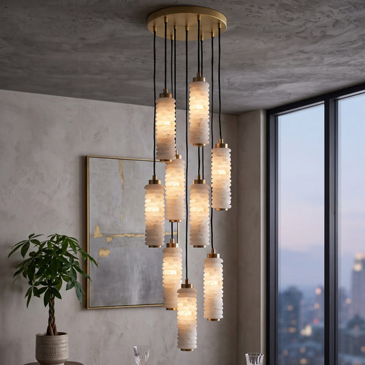 Payson Alabaster Cluster Chandelier