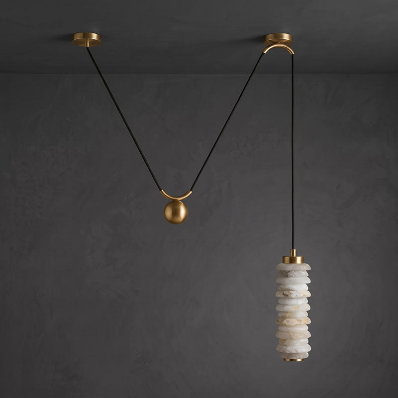 Hanglamp Payson Albast met tegengewicht
