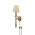 Bild in Galerie-Betrachter laden, Payson Brass Plug-in Wall Sconce
