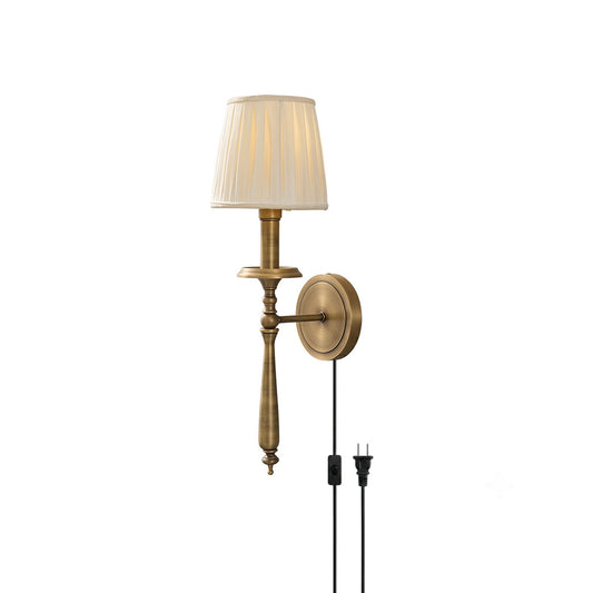 Payson Brass Plug-in Wall Sconce