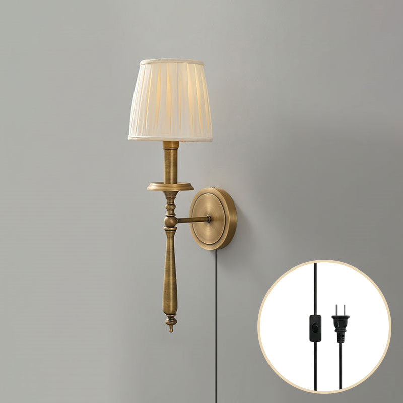 Payson Brass Plug-in Wall Sconce